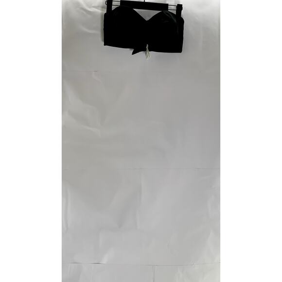 DELMIRA Women's Black Strapless Minimizer Seamless Bandeau Unlined Bra SZ 36C - Picture 4 of 10